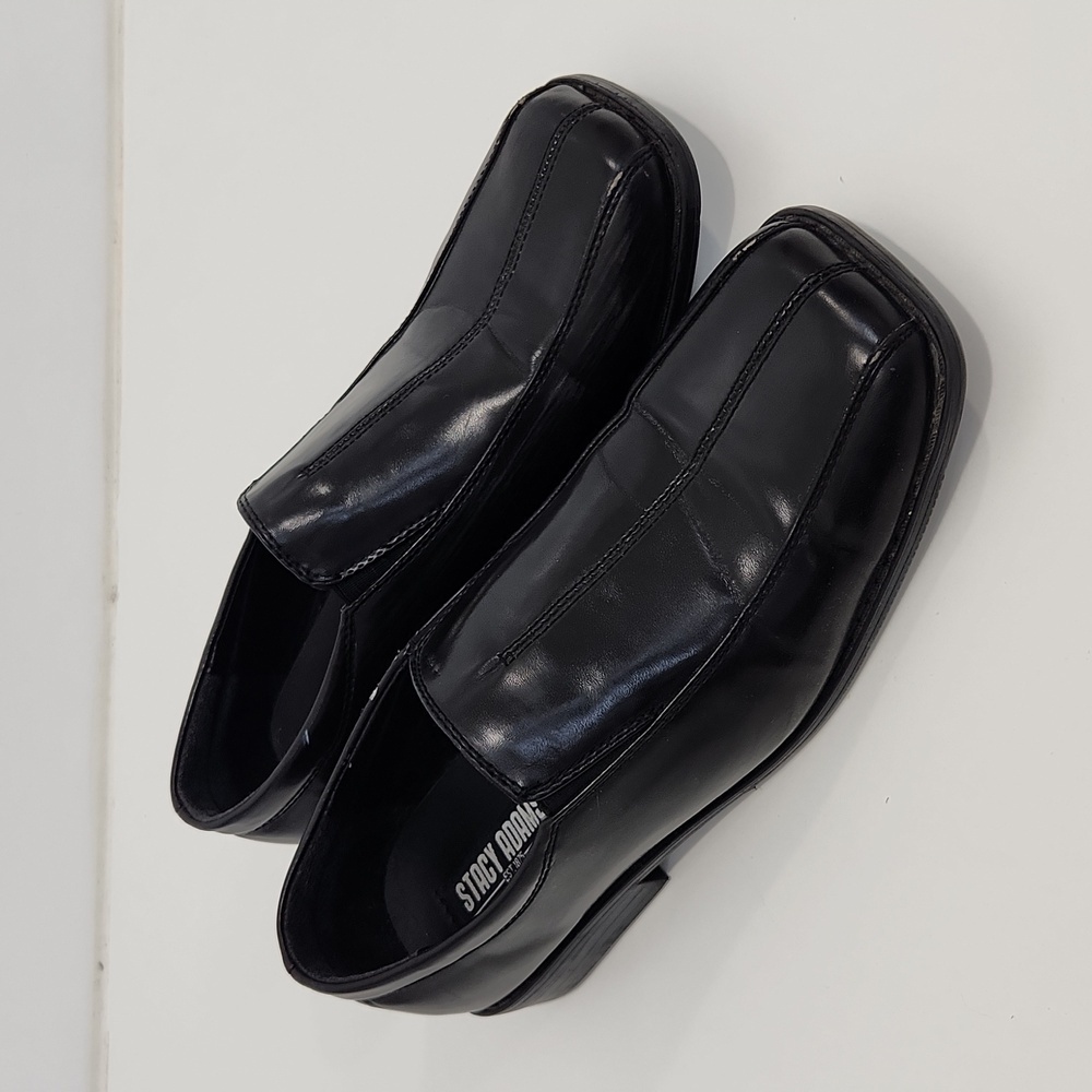 Stacy Adams Men's 41249B-01 Square Toe Black Leather Dress Shoes Size 7 M NICE!